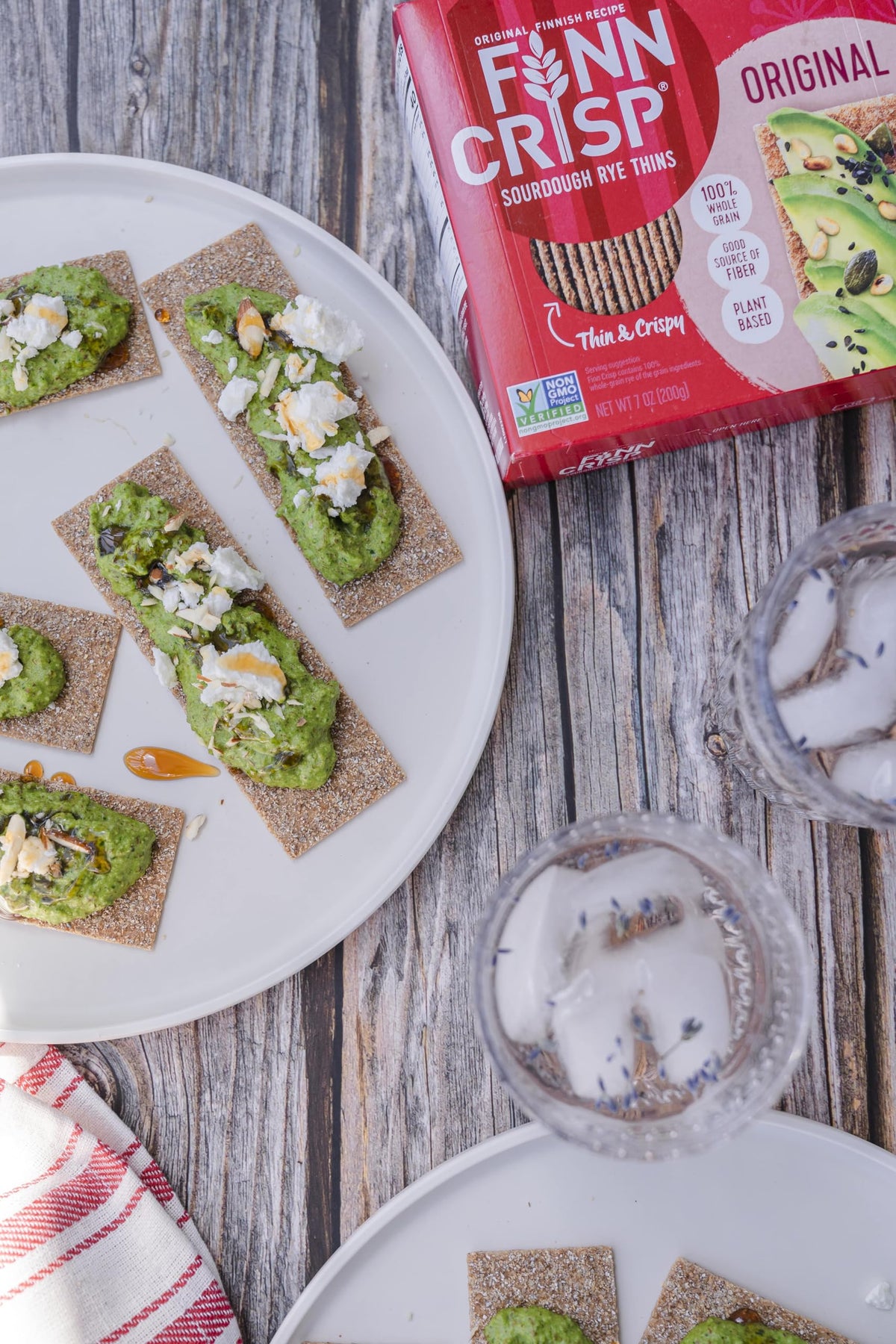 Finn Crisp ingredients image featuring wholegrain rye and sourdough