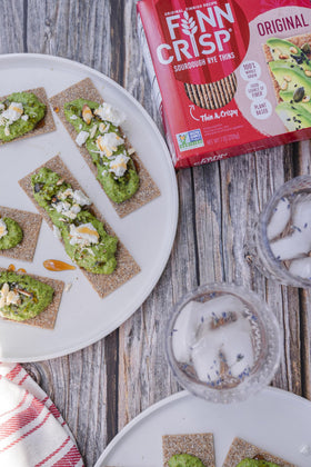 Finn Crisp ingredients image featuring wholegrain rye and sourdough