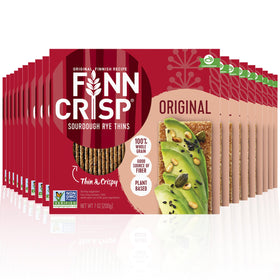 Finn Crisp Original Rye Crispbread 7oz image: thin, crisp rye crackers