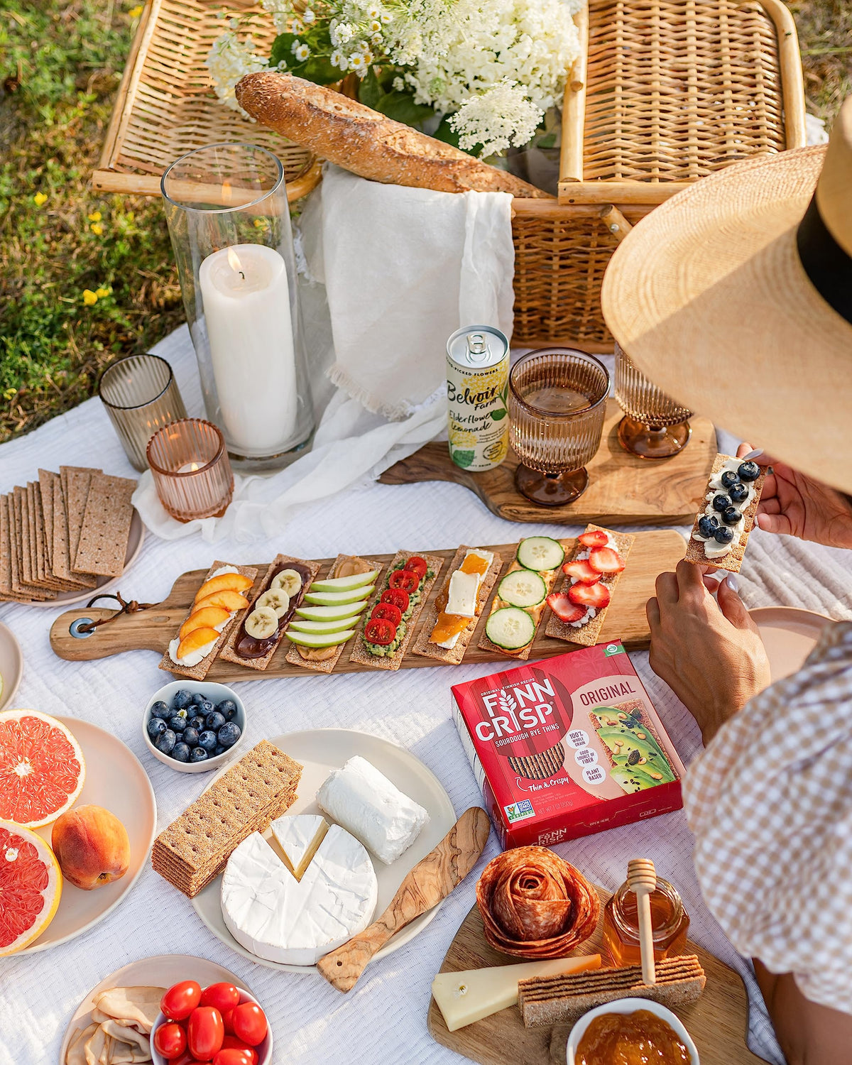 Three boxes of Finn Crisps Original Rye Crispbread displayed for pantry snacking