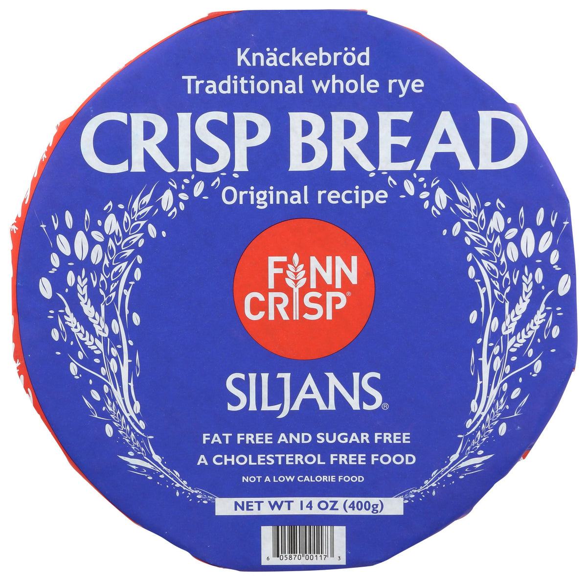 Finn Crisp Siljans bulk pack shown with variety of toppings for snacking