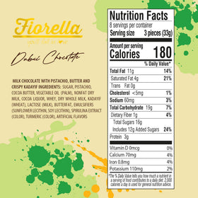 Fiorella Pistachio-forward flavor suits gatherings, gifts, or personal indulgence.