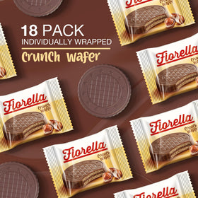 Fiorella Crunch Wafer hazelnut cream filling delivers a smooth contrast to the crisp wafer.