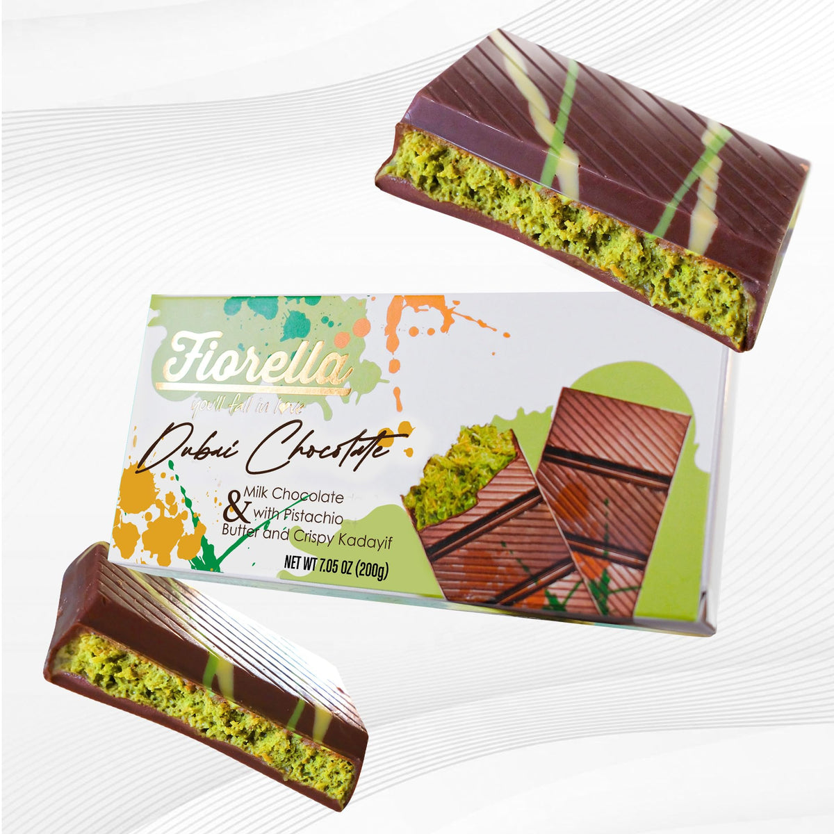 Kids enjoy Fiorella Dubai Pistachio Bar as a tasty snack