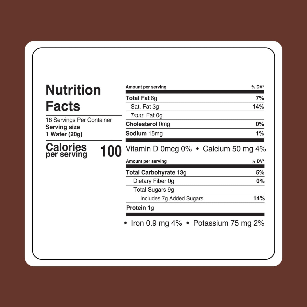 Fiorella hazelnut cream-filled wafer offers a smooth nutty center.