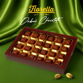 Fiorella Smooth Milk Chocolate Exterior surrounds a soft pistachio center.