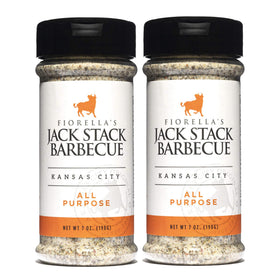 Fiorella's Jack Stack all-purpose dry rub bottle ready for versatile flavor enhancement