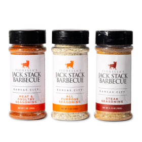 Fiorella's Jack Stack Variety Pack front view showcasing versatile 7oz bottles for many dishes.