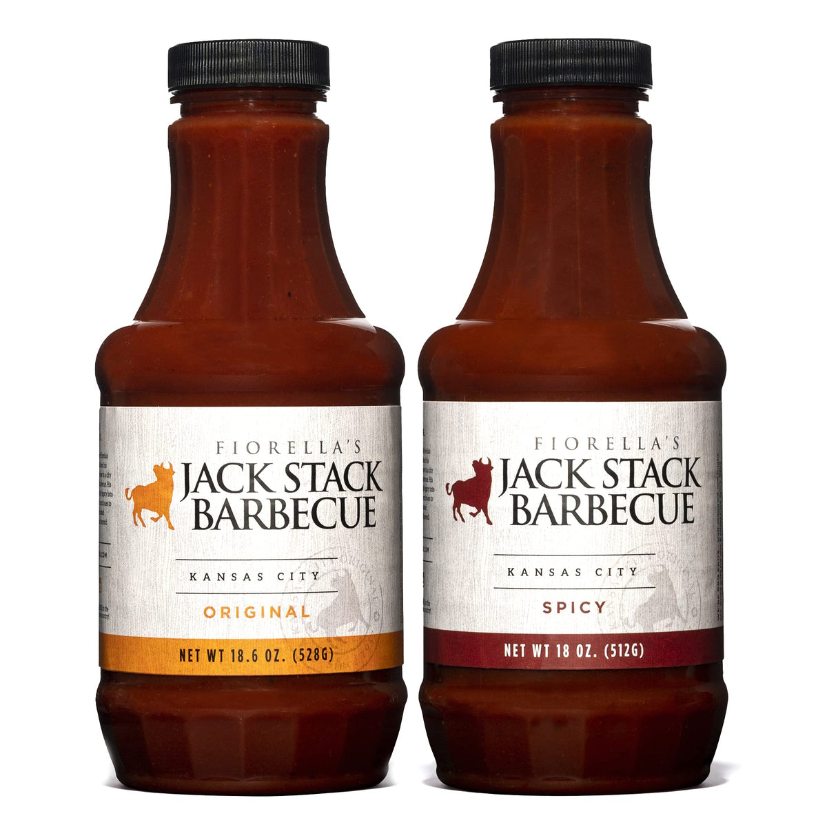 Fiorella's Jack Stack Original bottle front, ideal for wings and ribs.