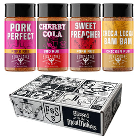 Fire & Smoke Society pork ribs with barbecue rub for rich smoky flavor.