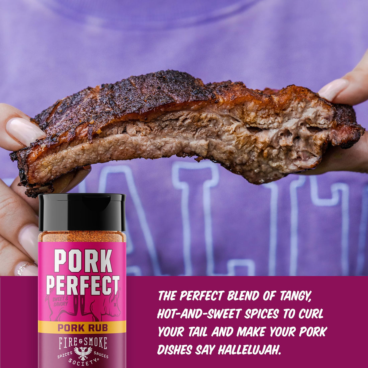 Fire & Smoke Society Chica Licka Bam Bam chicken rub adds Cajun flavor.