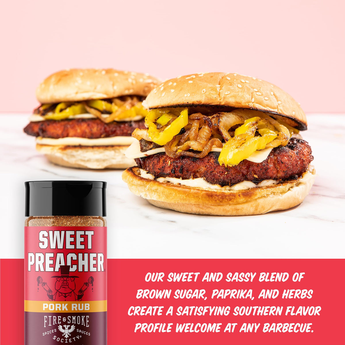 Fire & Smoke Society Thundering Longhorn beef rub bottle boosts beef flavor.