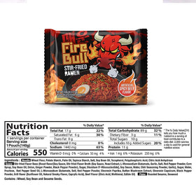 Fire Bull Ramen four-pouch pack for a pantry-friendly, quick meal.