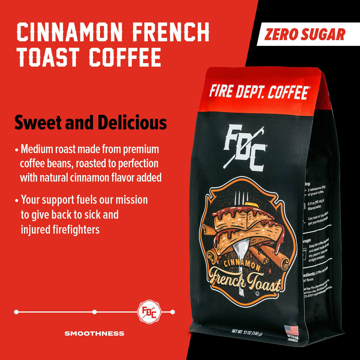 Fire Department Coffee brew pour illustrates smooth, cinnamon-kissed flavor in every cup.