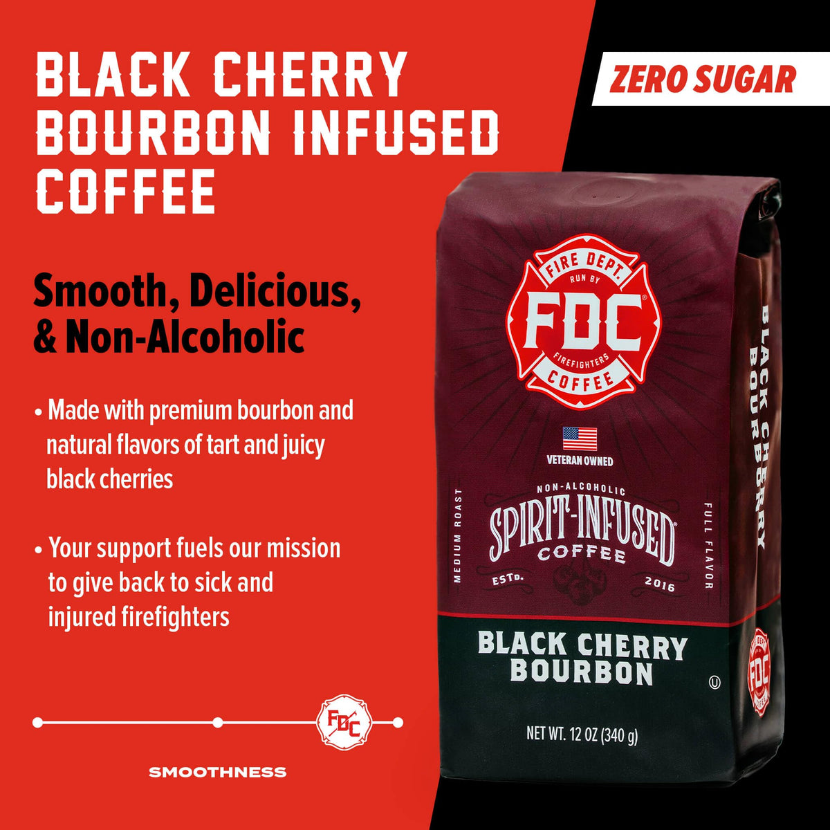 Fire Department Coffee brewing pour-over scene suggests precise pour for full flavor extraction