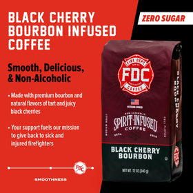 Fire Department Coffee brewing pour-over scene suggests precise pour for full flavor extraction