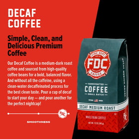 Fire Department Coffee mountain water process illustrates natural decaf method.