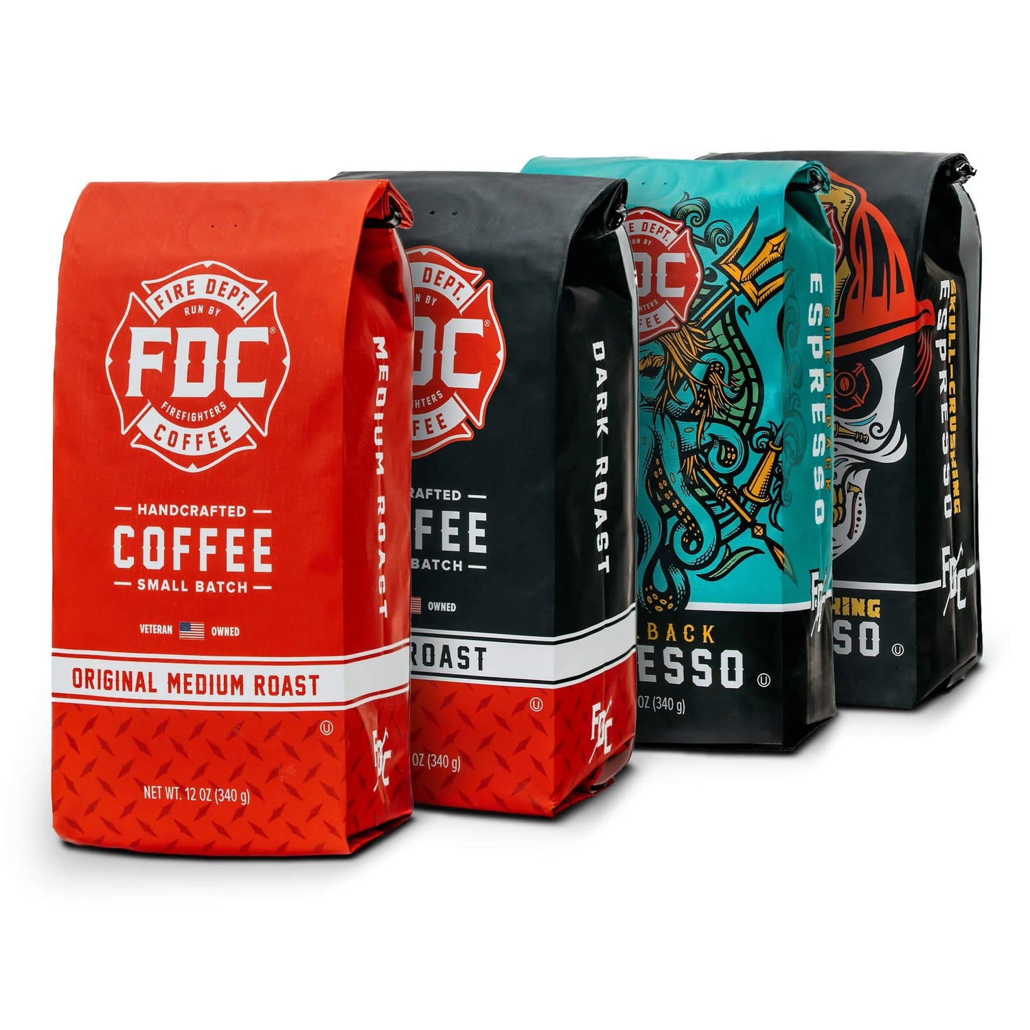 Fire Department Coffee Original Medium Roast bag, smooth morning ritual.