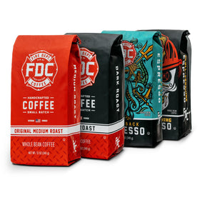Fire Department Coffee Rescue Pack Medium Roast beans for balanced flavor and everyday brewing.
