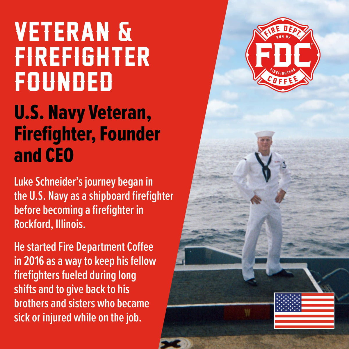 Fire Department Coffee veteran owned brand supports first responders and communities