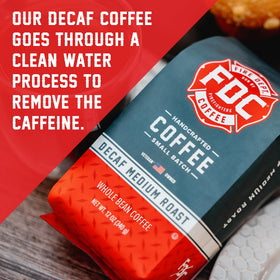 Fire Department Coffee veteran-owned label signals trusted, community-focused mission.