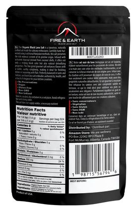 Fire and Earth Hawaiian salt hand harvested for authentic tropics flavor and flaky finish