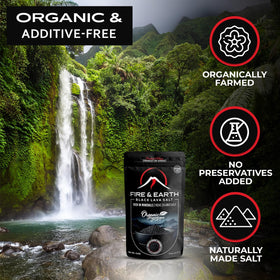 Fire & Earth premium salt with charcoal for plating