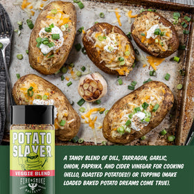 Fire & Smoke Society burger seasoning plated with a juicy, flavorful burger