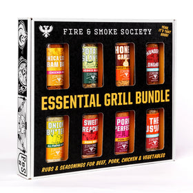 Fire & Smoke Society Essential Pack front view for versatile grilling.