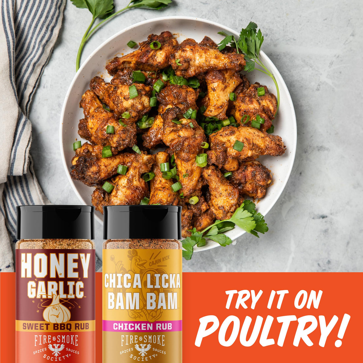 Fire & Smoke Society Potato Slayer seasoning for crispy potatoes.