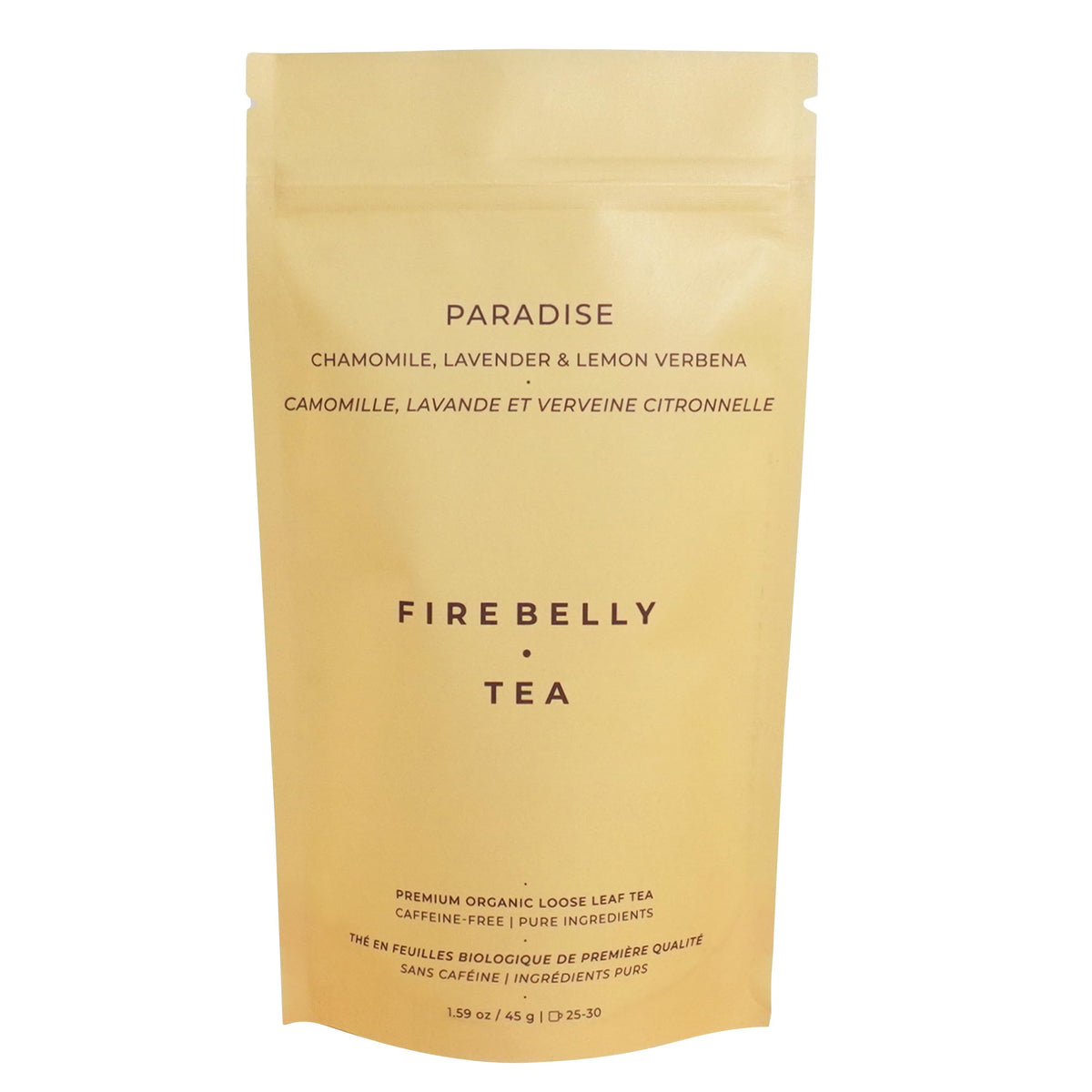 Firebelly Tea Paradise chamomile blossoms loose leaf aroma for calming evenings