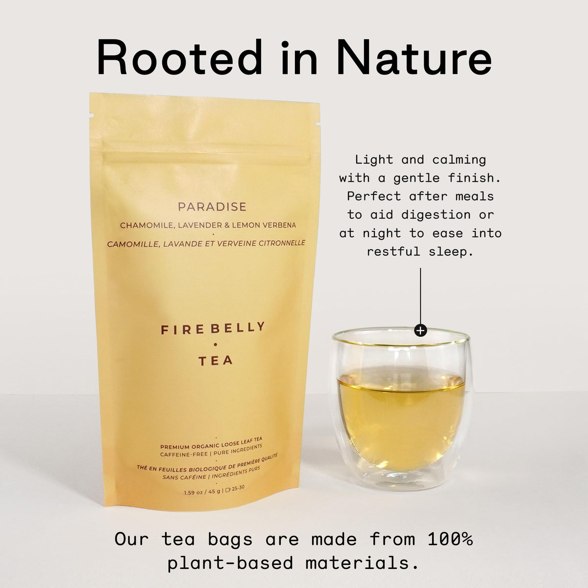 Firebelly Tea Paradise lavender hint fosters tranquil evenings and relaxed moments