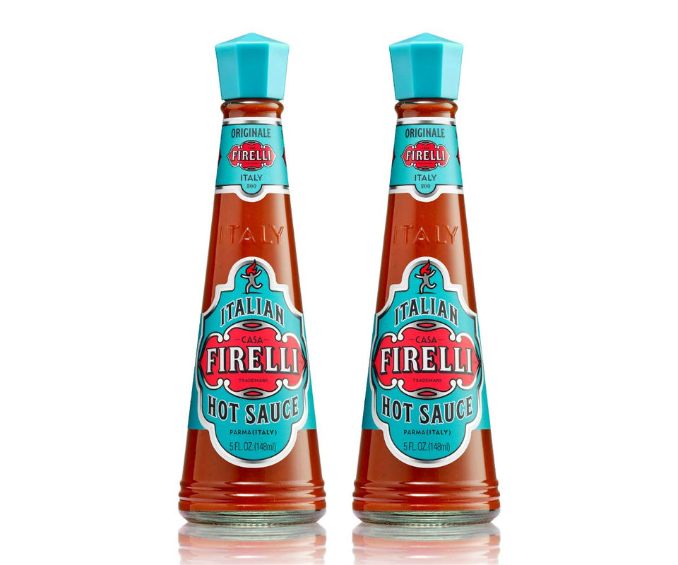 Firelli Italian Hot Sauce 2-pack front view adds balanced heat to meals