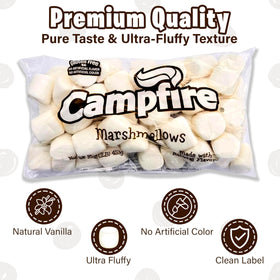 FireStix vanilla-flavored marshmallows on skewers during a campout