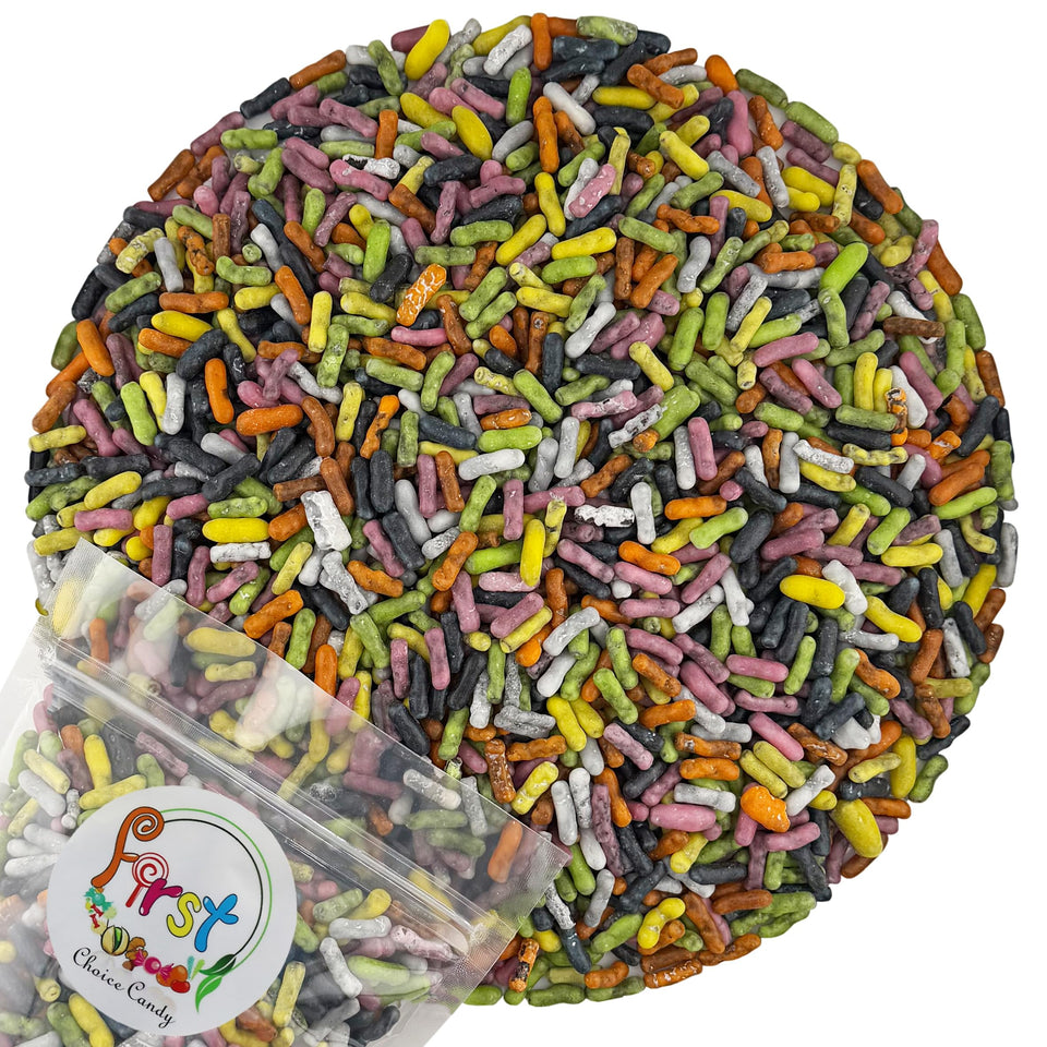 FirstChoiceCandy Licorice Pastels center close-up; chewy core with pastel shell for gifting.