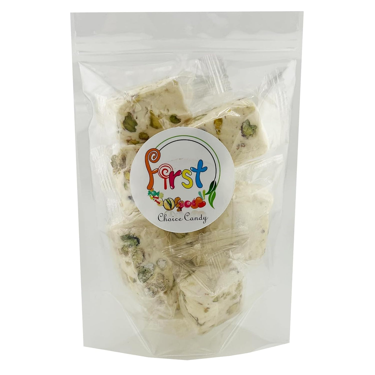 FirstChoiceCandy pistachio divinity candy, one-pound block, great for sharing.