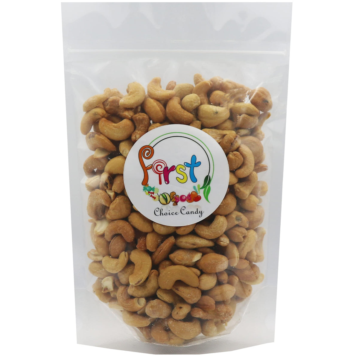 FirstChoiceCandy roasted-salted-whole-cashews in a bowl, perfect for recipes