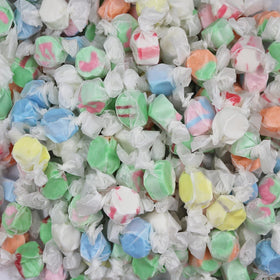 FirstChoiceCandy all flavor taffy colorful flavors display.