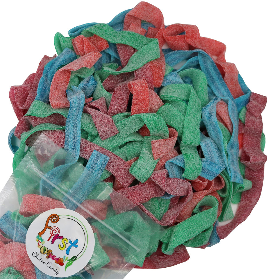 FirstChoiceCandy Variety Color Sour Gummy Belts Green Apple tangy, shareable snack.