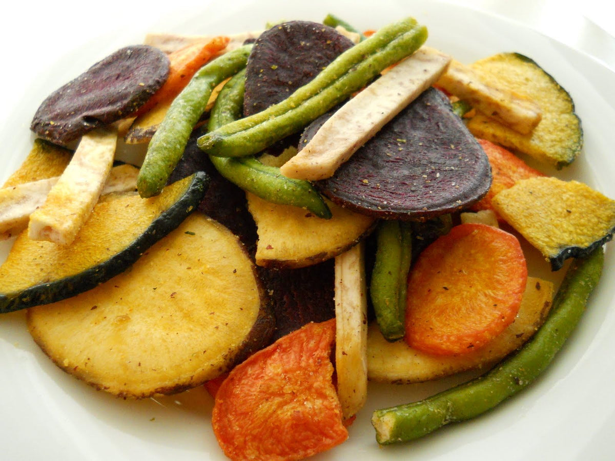 FirstChoiceCandy dried veggie chips offer savory crunch and dip-friendly versatility.