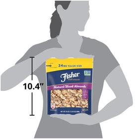 Lightly roasted, Fisher Chef's Naturals almonds deliver creamy crunch.