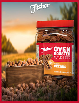 Fisher Chef's Naturals uses no artificial ingredients to preserve pure pecan flavor.