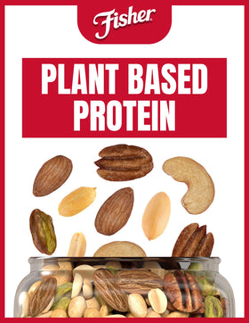 Desk setup with Fisher Chef's Naturals nuts serving for a convenient office snack