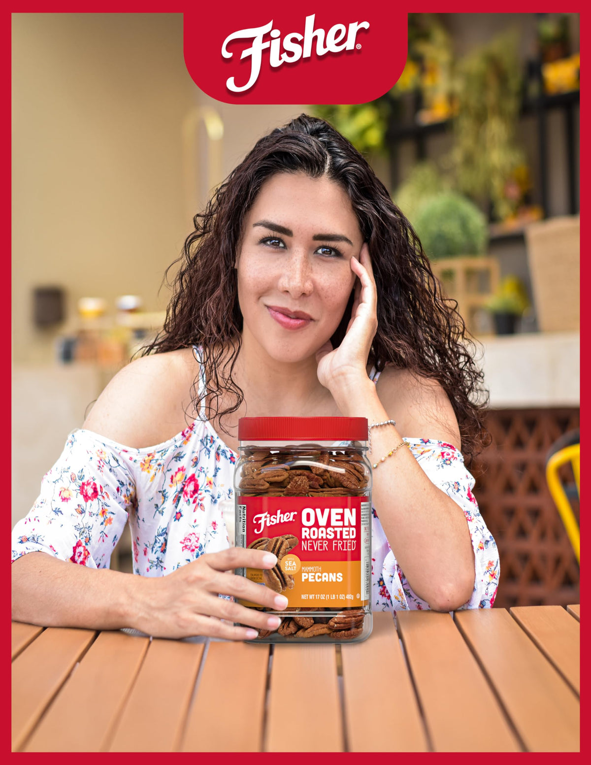 Fisher Chef's Naturals pantry essential pecans ideal for parties or toppings.