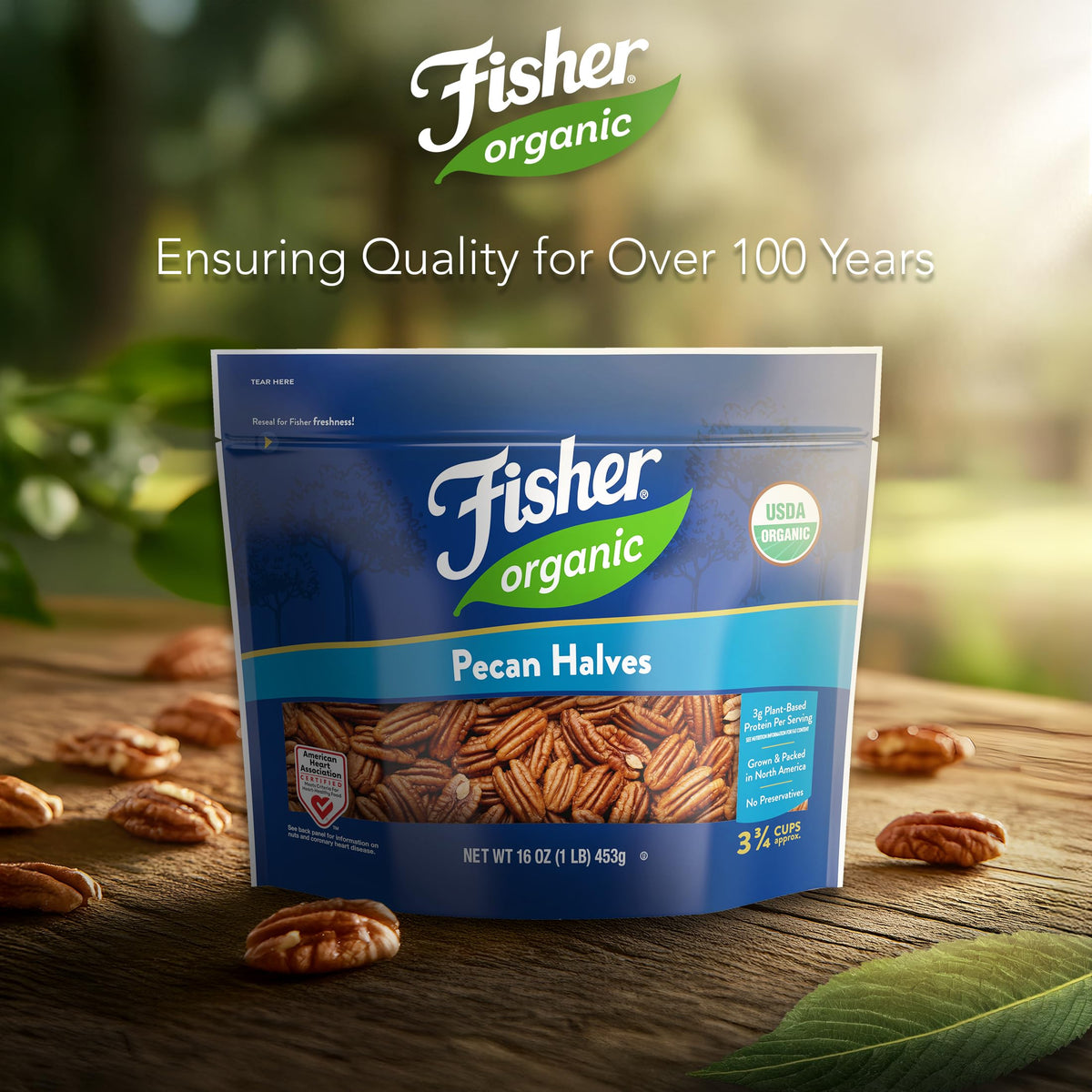 Raw organic pecans by Fisher are ideal for keto and paleo-inspired recipes.