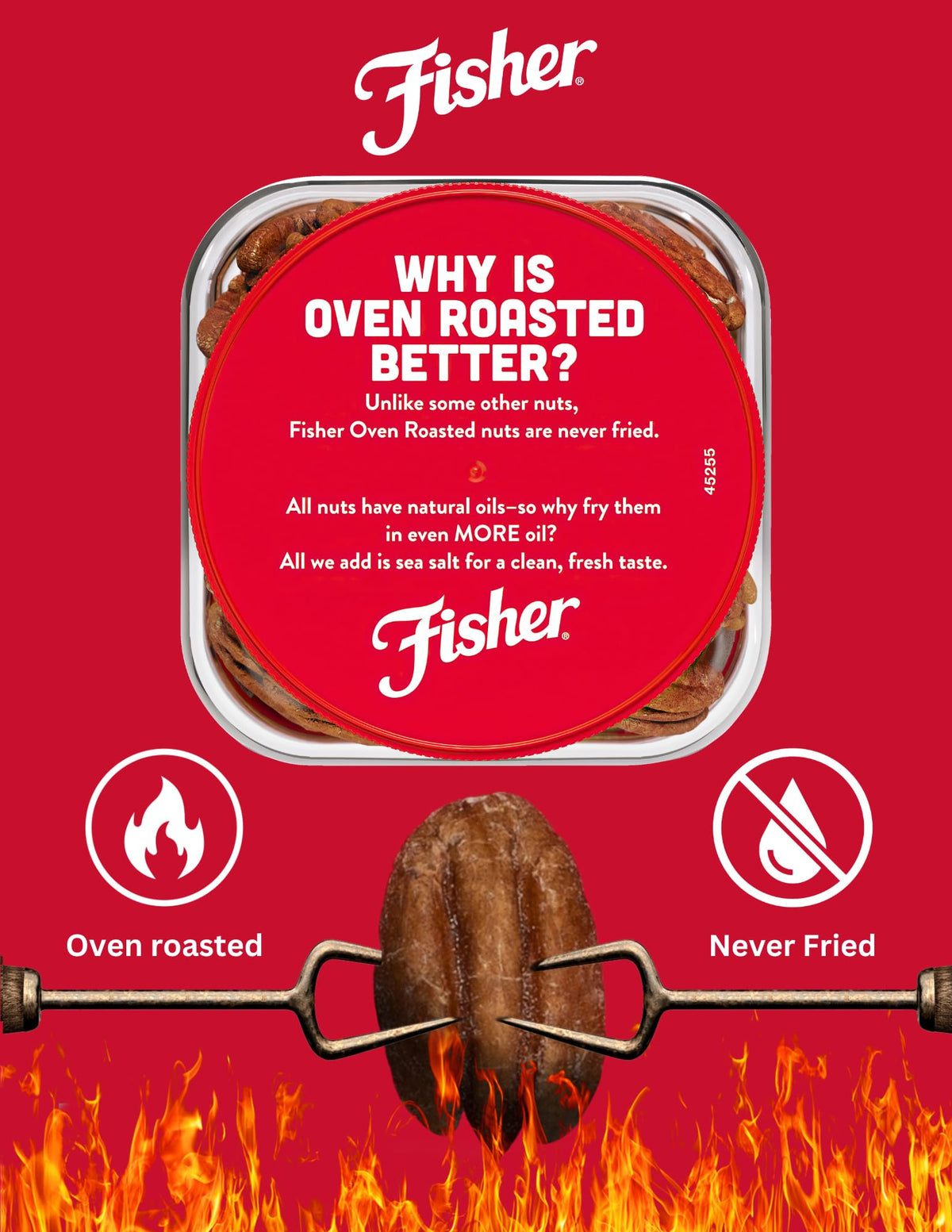 Fisher Chef's Naturals vegan, gluten-free pecans provide plant-based protein.