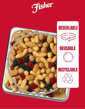 Fisher frosted walnuts texture and crunch in a snack mix