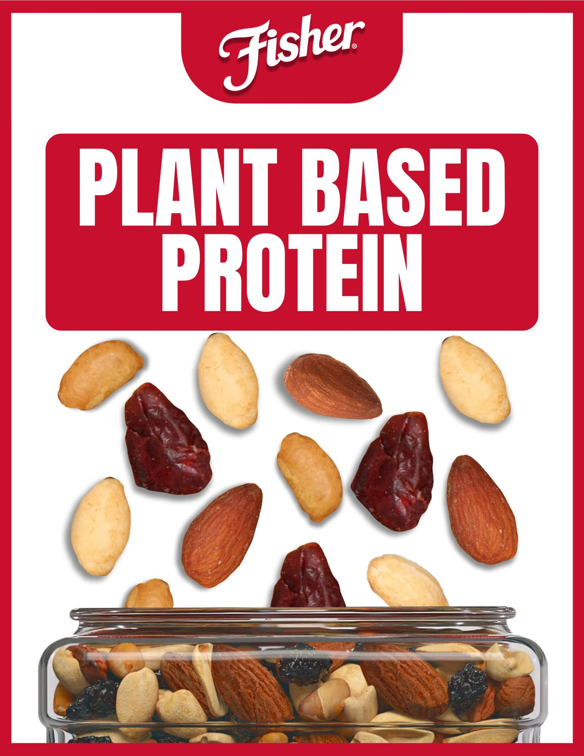 Fisher Hunger Fighter Trail Mix cranberries and nuts blend for a tasty, wholesome bite.