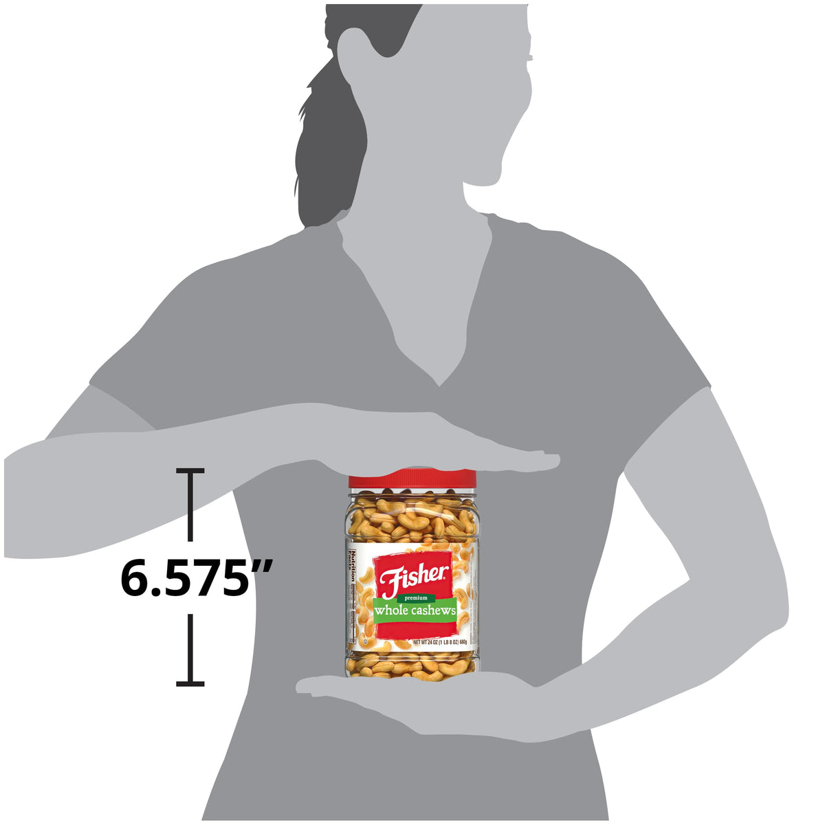 Dorm kitchen scene with Fisher Snack Premium Whole Cashews as a shareable snack