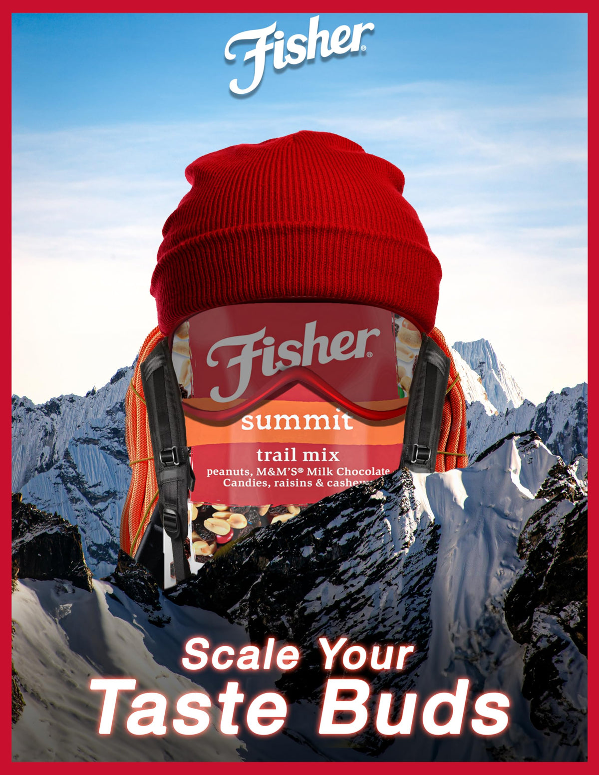 Six-pouch Fisher Summit Trail Mix pack for easy portion control